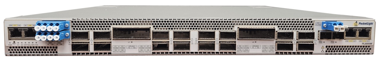 PacketLight PL-8000M 2 x 800G Muxponder for DWDM DCI and Metro