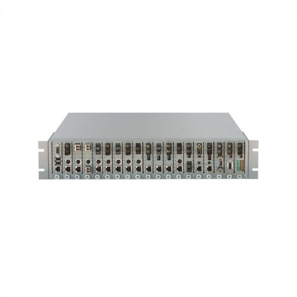 OST 19 Module Chassis iConverter w/ 3X 48 VDC Power Supplies