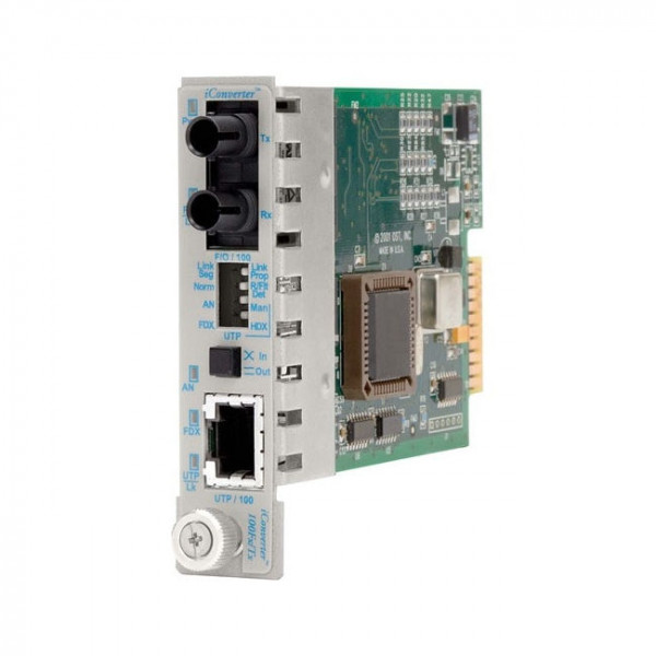 OST 100 BASE-TX 100BASE-FX Ethernet iConverter Fibre ST SM 1310nm 30KM