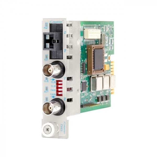 OST iConverter T3/E3 Coax to SC/SM SF Fibre TX1.5/RX1.3/20KM Module
