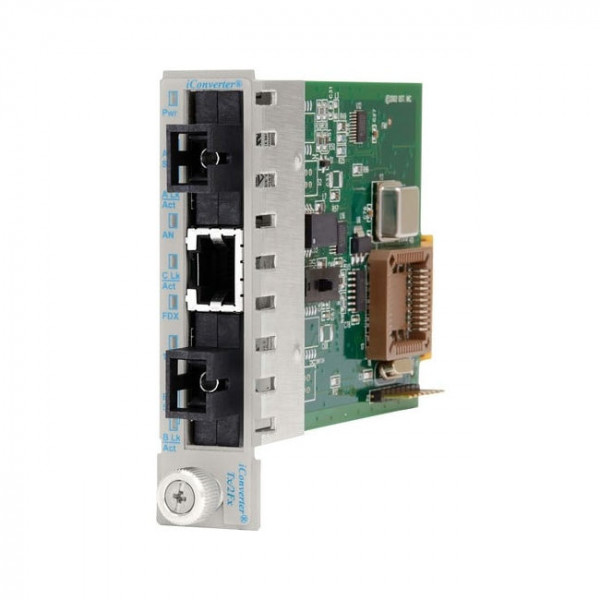 OST 100 BASE-TX to 2X 100BASE-FX iConverter Redundant Fibre Module
