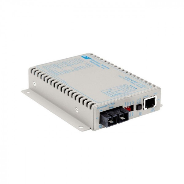 OST 1X T1/E1 RJ45/RJ48 Copper Fibre iConverter SC MM 1310nm 5KM Univ AC