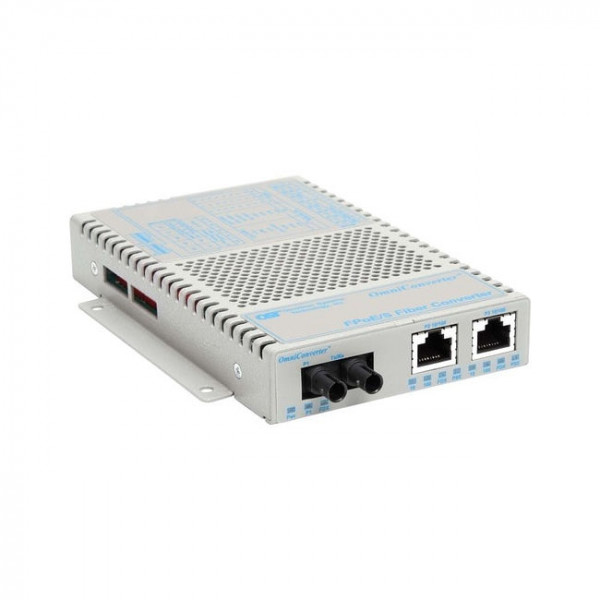 OST 10/100 2X / 100FX US Wide Temp OmniConverter FPoE/S ST SM1310 30KM