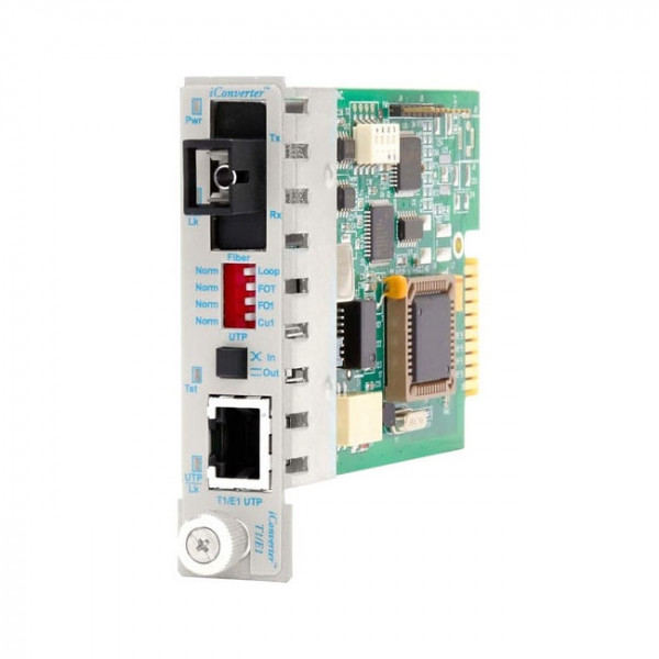 OST 1X T1/E1 RJ45/RJ48 Copper Fibre iConverter SC SMSF 13/15 40KM Wide