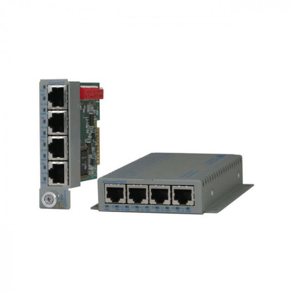 OST 10/100/1000 BASE-T 4Port Switch iConverter 4GT Ethernet VLAN US AC