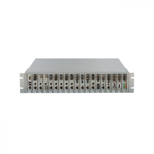 OST 19 Module Chassis iConverter w/ 2 HI Power 48VDC Pwr Supply Wide