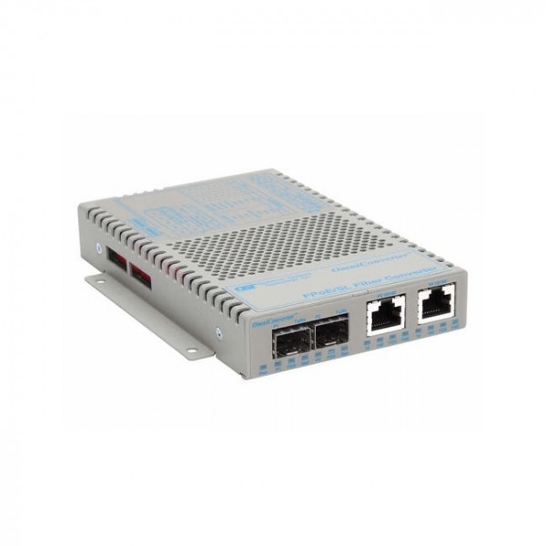 OST 10/100 2X / 100FX US Pwr Cord OmniConverter FPoE/SL 2X SFP Port