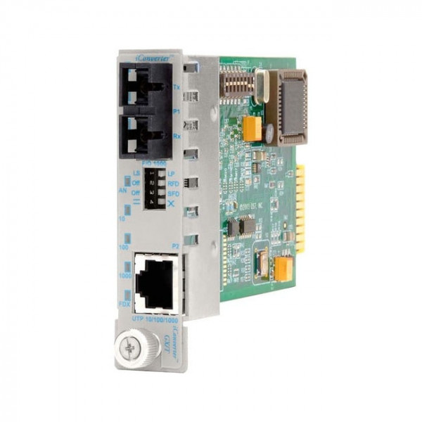 OST 10/100/1000 BASE-T LX Ethernet iConverter Fibre SC SM 1310nm 34KM