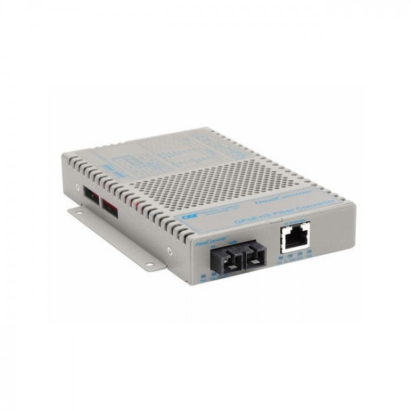 OST 1X10/100/1000T-1000X 1310/12KM OmniConverter GPoE+/S SC/SM AC Wide