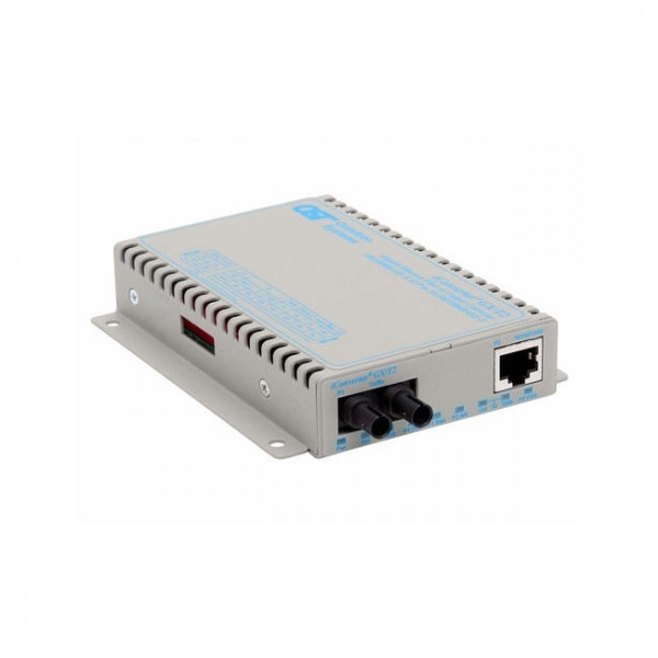 OST iConverter 10/100/1000 Gigabit Ethernet Fibre ST/SM/12KM US AC Pwr