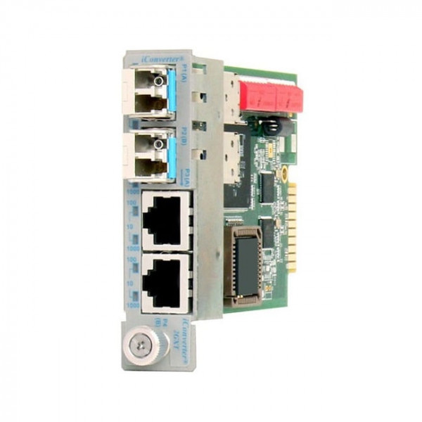 OST iConverter Dual Channel Gigabit 10/100/1000 to SFP Fibre Module