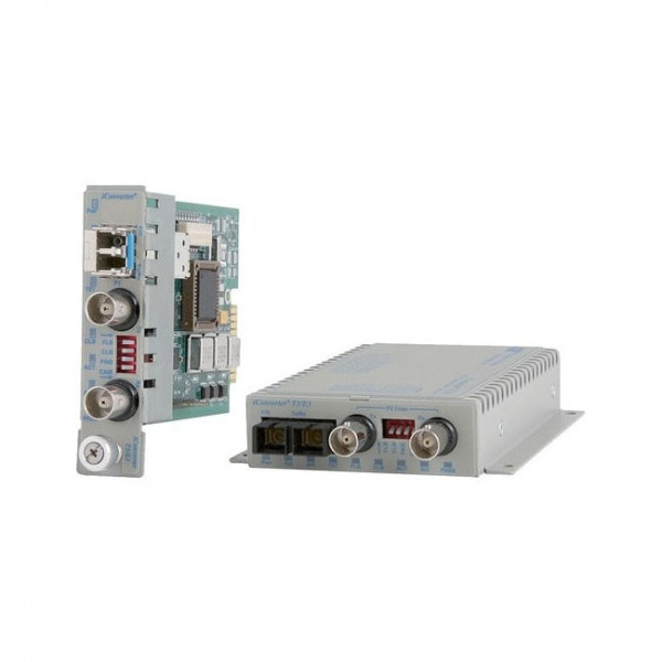 OST iConverter T3/E3 Coax to Fibre ST MM 1310nm 5KM DS3 Wall Mount DC