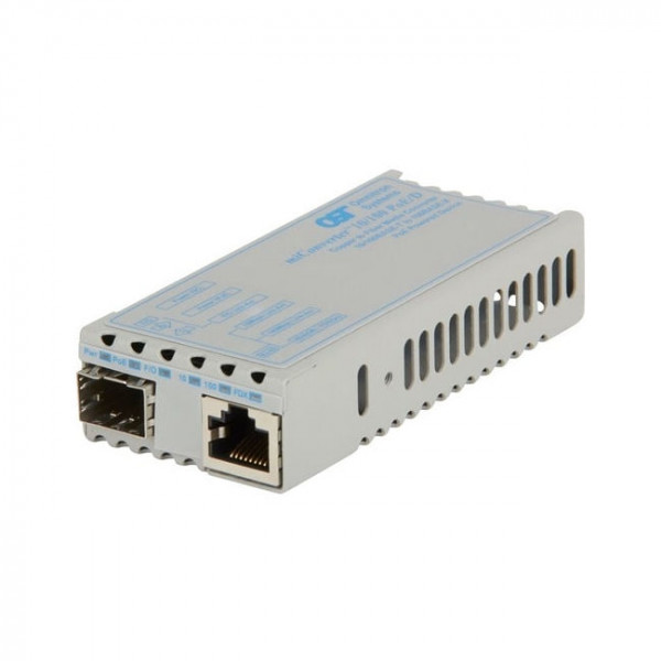 OST 10/100 BT to 100X SFP Fibre MiConverter PoE/PD  US AC Powered