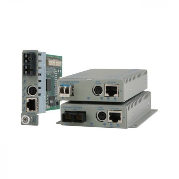 OST iConverter 10/100T to 100FX ST/ MM 10/100M Mgmt Univ AC Wide Temp