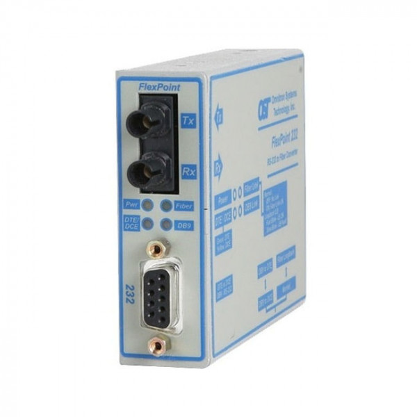 OST FlexPoint RS-232 DB-9 Serial to Fibre LC MMF 1310 5KM US AC Pwr