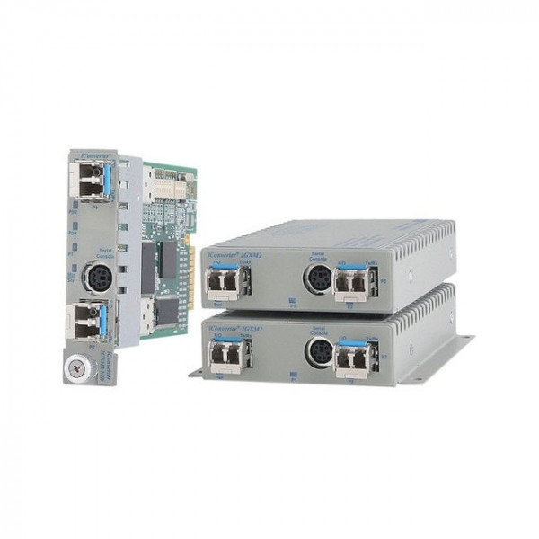 OST iConverter 2FXM2 100M SFP to SFP F/O Converter Wallmount w/ Mgmt