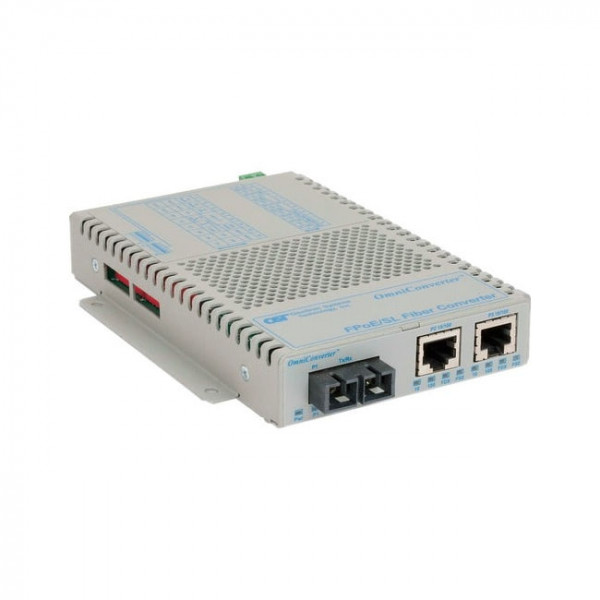OST OmniConverter FPoE/SL 10/100 to 100FX SC SM 30KM DC Extended Temp
