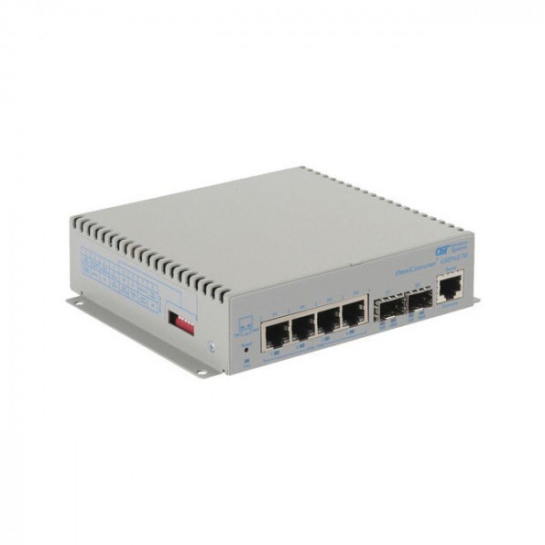 OST OmniConverter GHPoE/M 60W 4X 10/100/1000T - 2X 1000X SFP AC