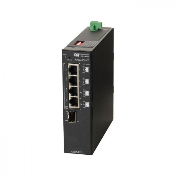 OST RuggedNet GHPoE/SI 60W SFP 4X 10/100/1000T - 1000X DC