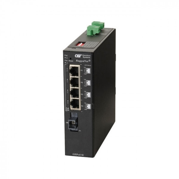 OST RuggedNet GHPoE/SI 60W SC SM SF 4X 10/100/1000T - 1000X 15/13 2DC