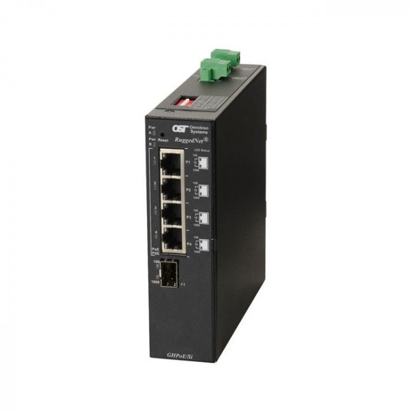 OST RuggedNet GHPoE/SI 60W SFP 4X 10/100/1000T - 2X 1000X DC
