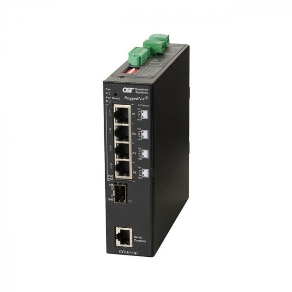 OST RuggedNet GPoE+/MI SFP 4X 10/100/1000T - 2X 1000X SFP DC