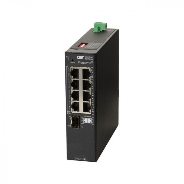 OST RuggedNet GPoE+/SI 8X 10/100/1000T - 1000X SFP DC