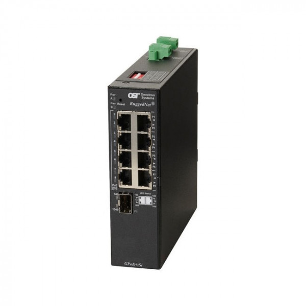 OST RuggedNet GPoE+/SI 8X 10/100/1000T - 2X 1000X SFP  DC