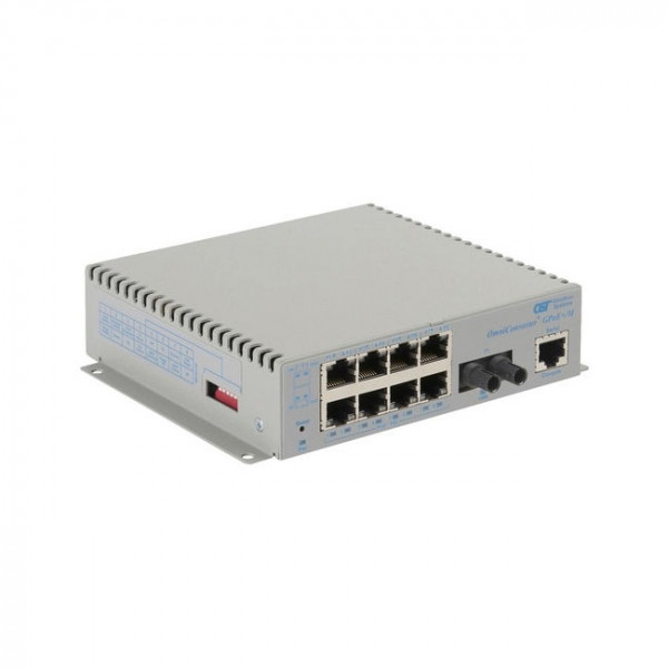 OST OmniConverter GPoE+/M 550M 8X 10/100/1000T - 1000X ST MM AC