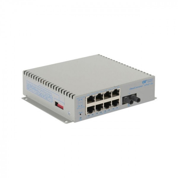 OST OmniConverter GPoE+/SX 550M 8X 10/100/1000T - 1000X ST MM AC