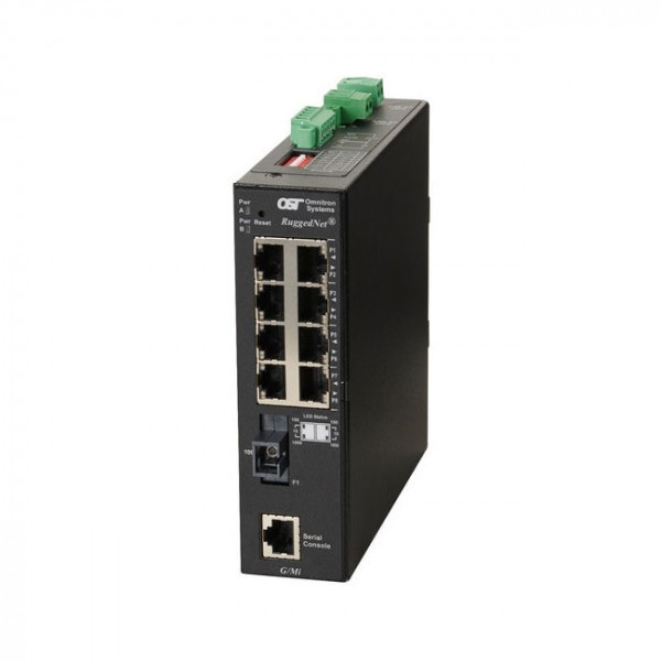 OST RuggedNet G/MI SC SM SF 13/15 8X 10/100/1000T 1000X 20KM DC Ext