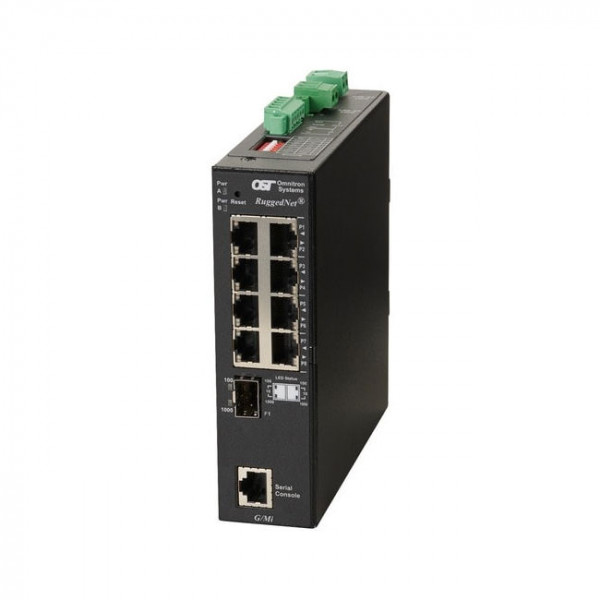 OST RuggedNet G/MI SFP Switch 8X 10/100/1000T 1000X SFP 2DC Ext