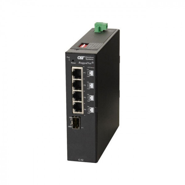 OST RuggedNet G/SI SFP Switch 4X 10/100/1000T 1000X SFP DC Ext