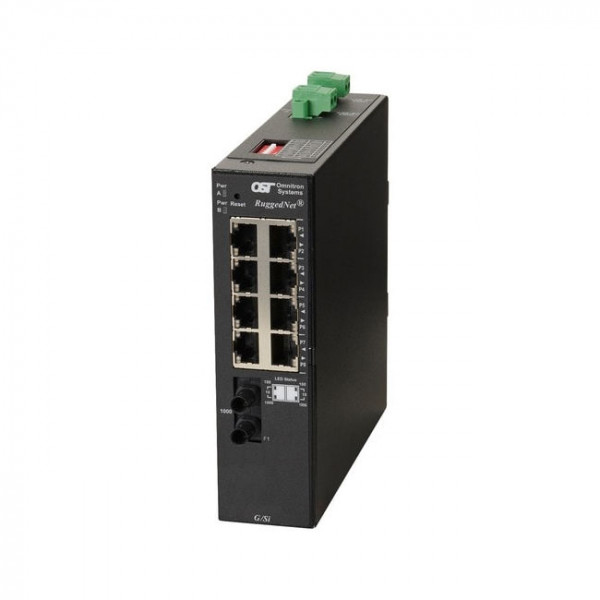 OST RuggedNet G/SI ST MM 550M 850nm 8X 10/100/1000T 1000X 2X DC Ext