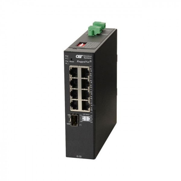 OST RuggedNet G/SI SFP Switch 8X 10/100/1000T 1000X SFP 2DC Ext