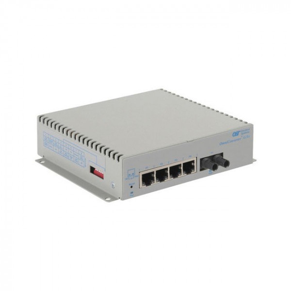 OST OmniConverter G/SX ST SM 12KM 4X 10/100/1000T to 1000X US AC