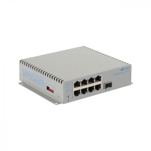 OST OmniConverter G/SX SFP Switch 8X 10/100/1000T 1000X SFP DC Wide