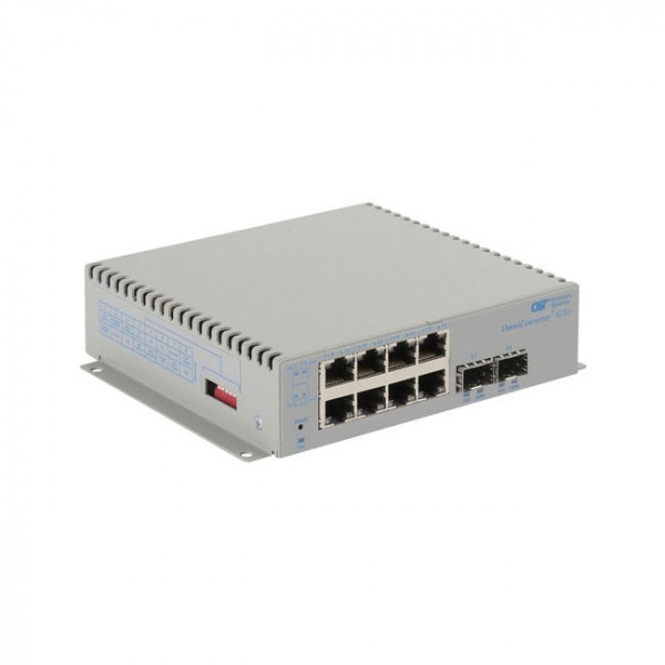 OST OmniConverter G/SX 2X SFP 8X 10/100/1000T 2X 1000X DC Ext