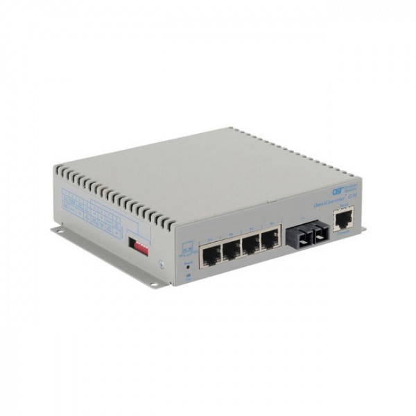 OST OmniConverter G/M SC MM 550M 4X 10/100/1000T to 1000X US AC
