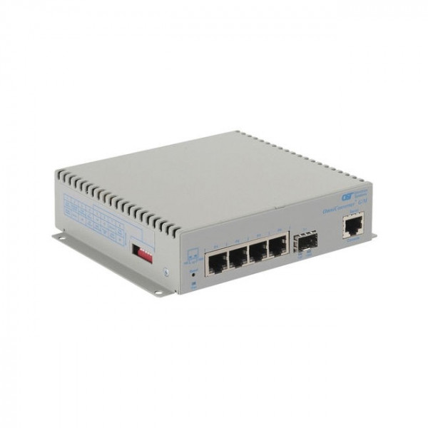 OST OmniConverter G/M SFP 4X 10/100/1000T 1000X SFP US AC