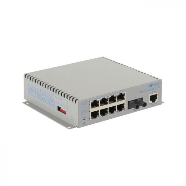 OST OmniConverter G/M ST SM 12KM 8X 10/100/1000T to 1000X US AC