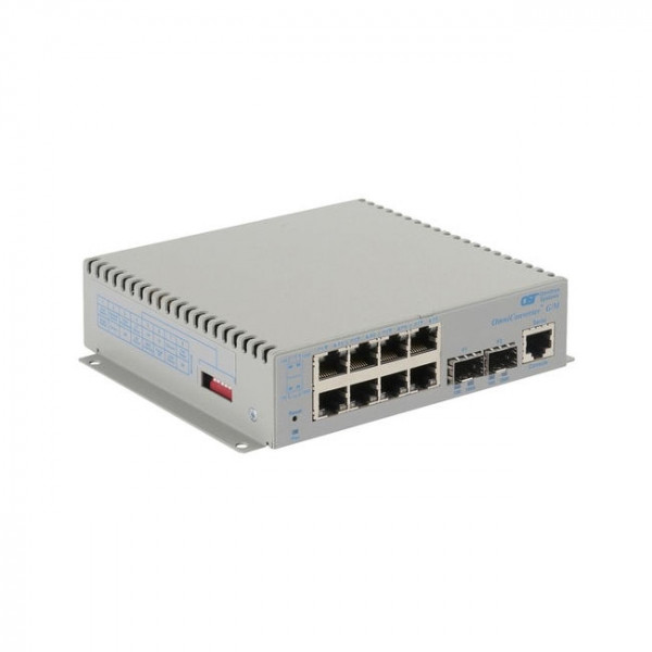 OST OmniConverter G/M 2X SFP Ext 8X 10/100/1000T 2X 1000X SFP AC