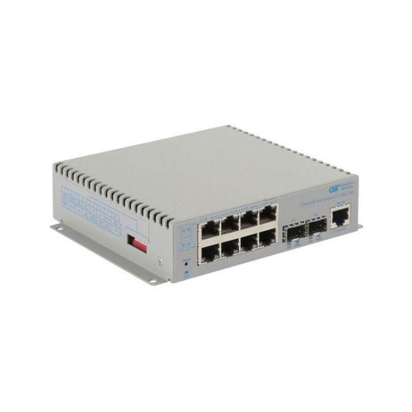 OST OmniConverter 10G/M Switch DC 2X1G/10G SFP+ to 4X 10/100/1000T