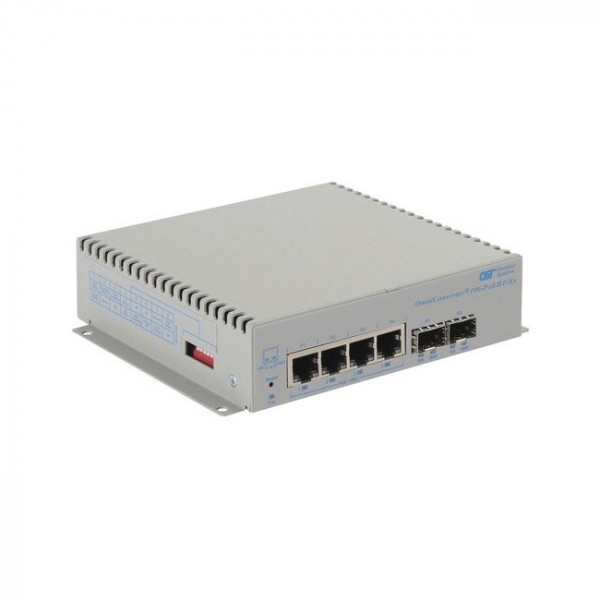 OST OmniConverter 10GPoEBT/SX 60W 2X1G/10G SFP+ to 4X 10/100/1000T W