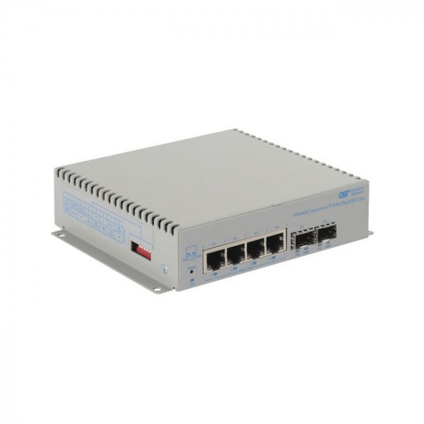 OST OmniConverter 10GPoEBT/SX 100W 2X1G/10G SFP+ - 4X 10/100/1000T WT