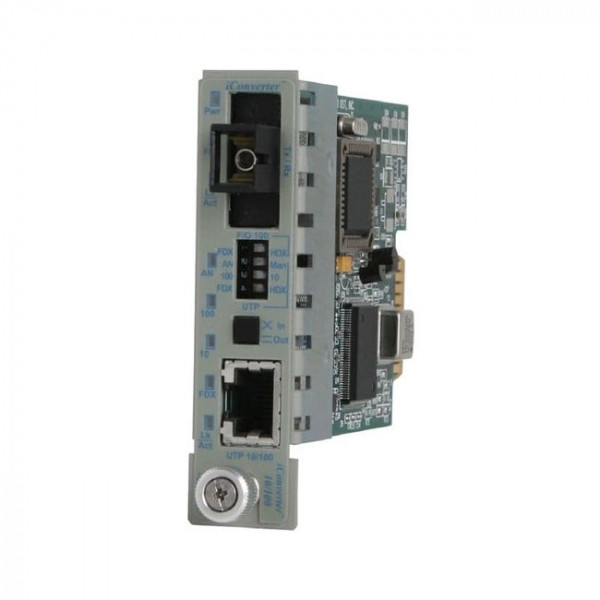OST iConverter 10/100 LCMM 1310 5KM 10/100T to 100X PLUG-IN Wide Temp