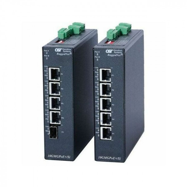 OST RuggedNet10GMG/SI RJ-45 to PoE+ 2X Multigig 2X 10/100/1000 DC