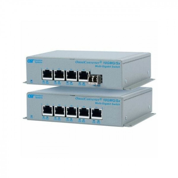 OST OmniConverter 10GMG/SX SFP+ to 2X Multigig 2X 10/100/1000 DC