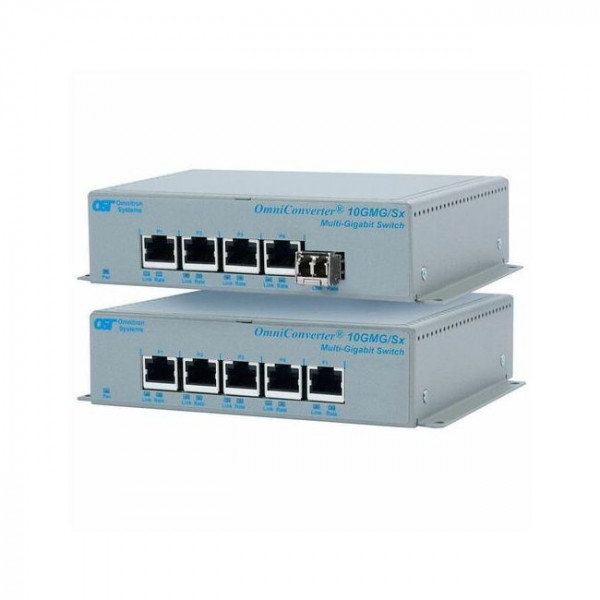 OST OmniConverter 10GMG/SX RJ-45 to 2X Multigig 2X 10/100/1000 AC
