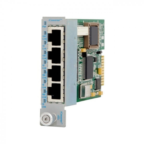 OST 10/100 BASE-T 4Port RJ45 Switch iConverter 4TX Ethernet VLAN Module